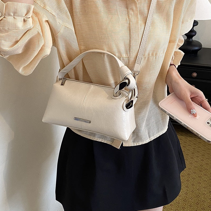 Damen elegante Handtasche mit minimalistischem Design und edlen Akzenten