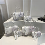 Damen elegante Mini-Handtasche mit floralem Design