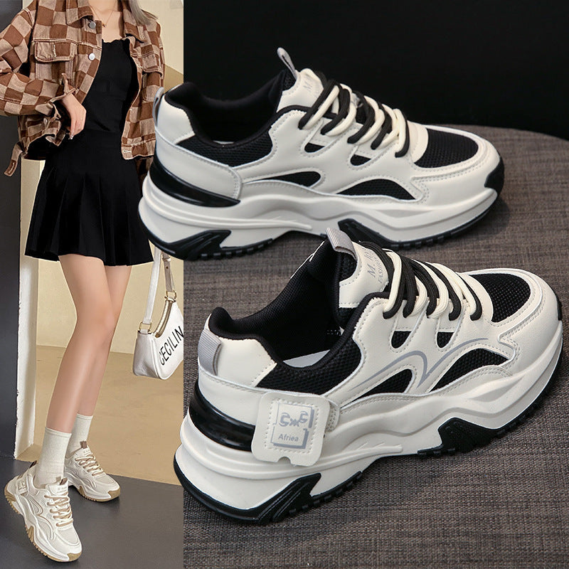 Damen Chunky Sneakers mit stylischem Design und atmungsaktiver Obermaterialstruktur