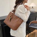 Damen elegante geflochtene Tote Bag