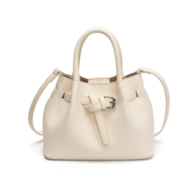 Damen Mini-Handtasche mit stylischem Druckknopfverschluss