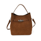 Damen elegante Wildleder Tote Bag