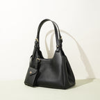 Damen Hobo-Tasche aus hochwertigem Leder mit abnehmbarem Mini-Brieftasche