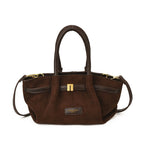 Damen trendige Hobo-Tasche aus hochwertigem Wildleder