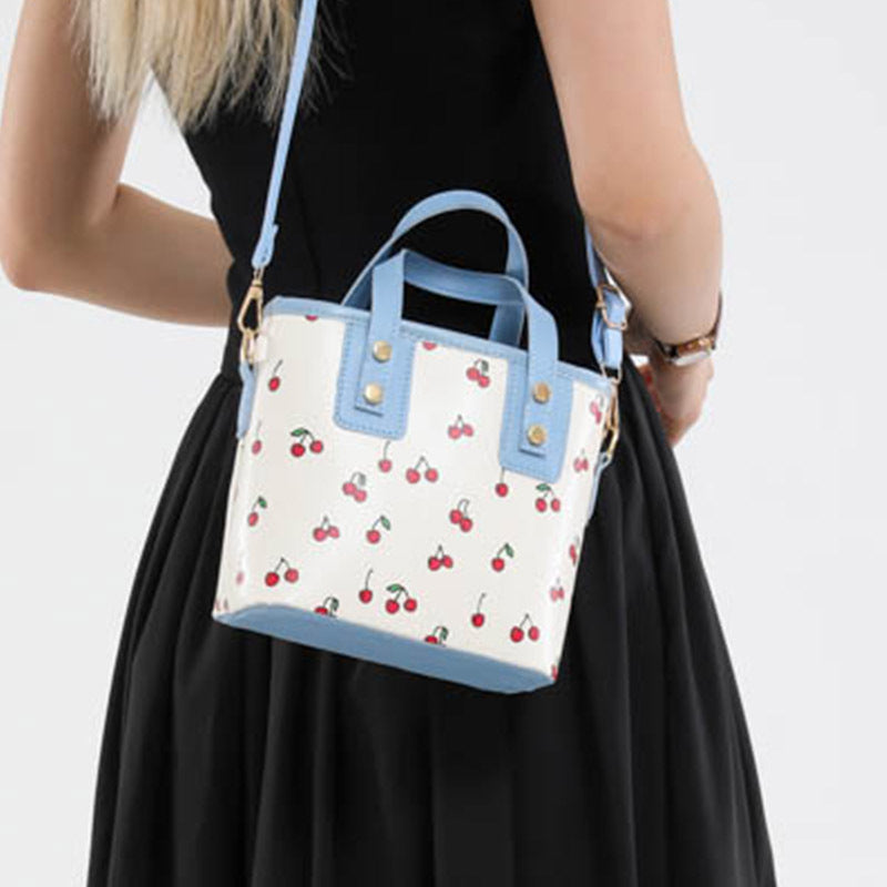 Damen Mini-Handtasche mit fruchtigem Kirschdesign