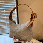 Damen modische Schultertasche mit funkelnden Applikationen
