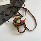Damen Mini-Handtasche mit luxuriösen Akzenten und verstellbarem Schultergurt