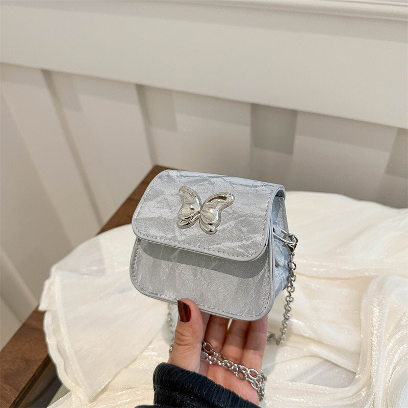 Damen Mini-Handtasche mit Schmetterlingsdetail
