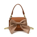 Damen Mini-Handtasche mit dekorativem Schleifen-Design