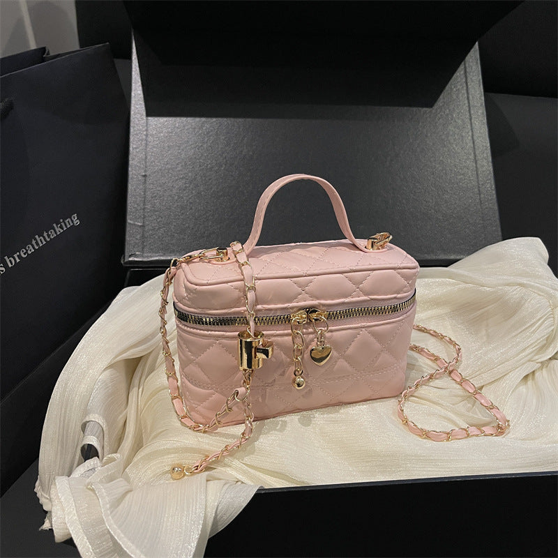 Elegante gesteppte Mini-Handtasche für Damen mit abnehmbarem Schulterriemen