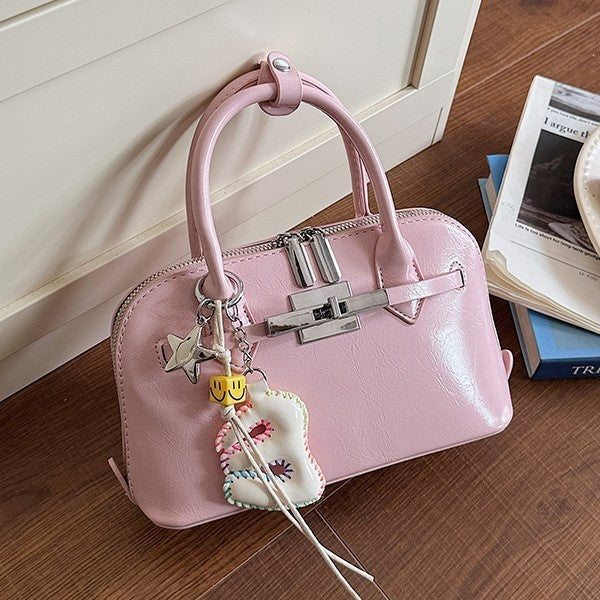 Damen Mini-Handtasche mit abnehmbarem Anhänger