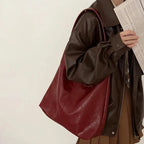 Große schicke Leder-Handtasche