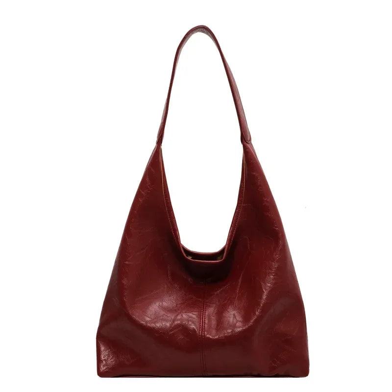 Große schicke Leder-Handtasche