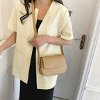 Handgefertigte Leder-Schultertasche