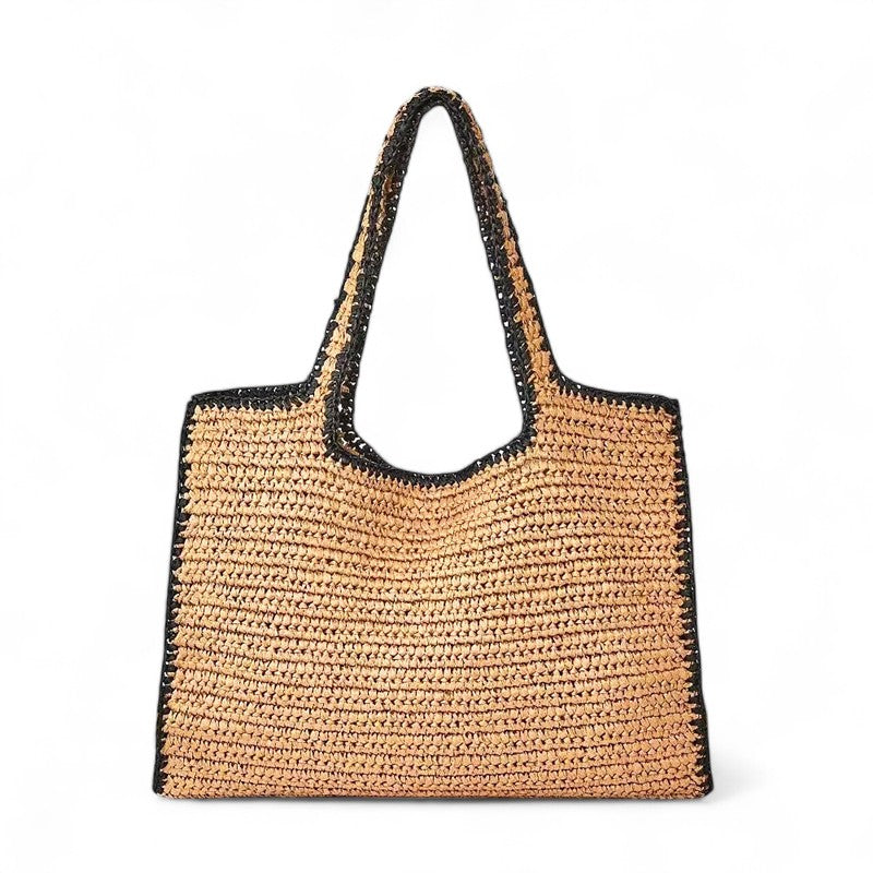 Strandtas aus Stroh gewebt
