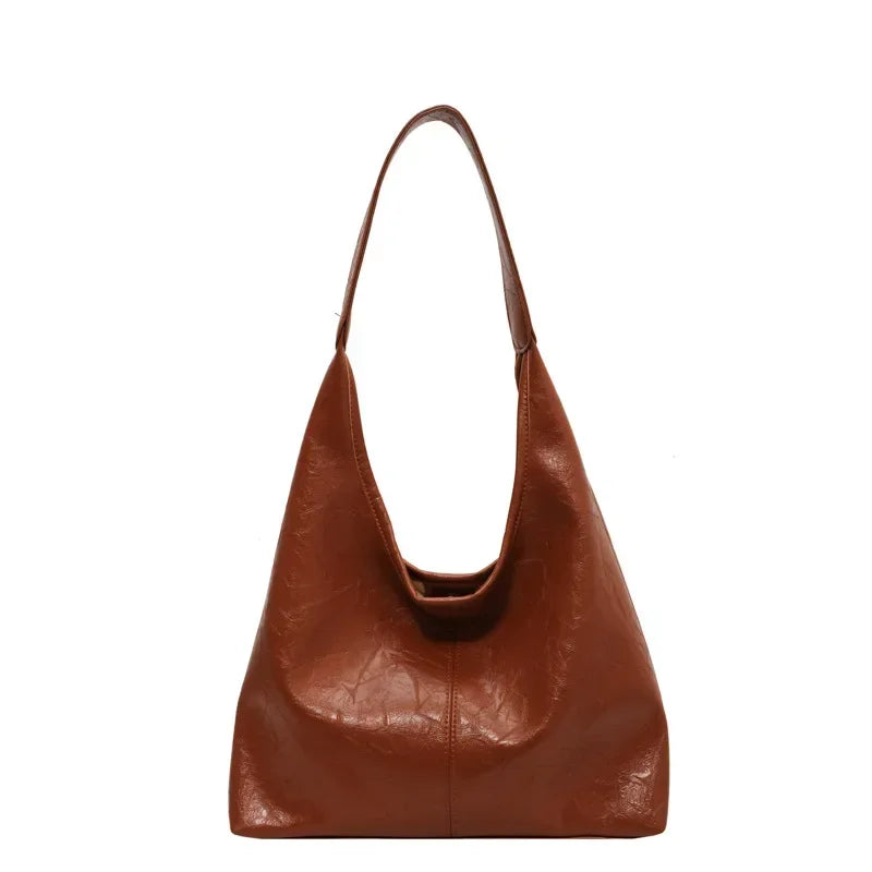 Große schicke Leder-Handtasche
