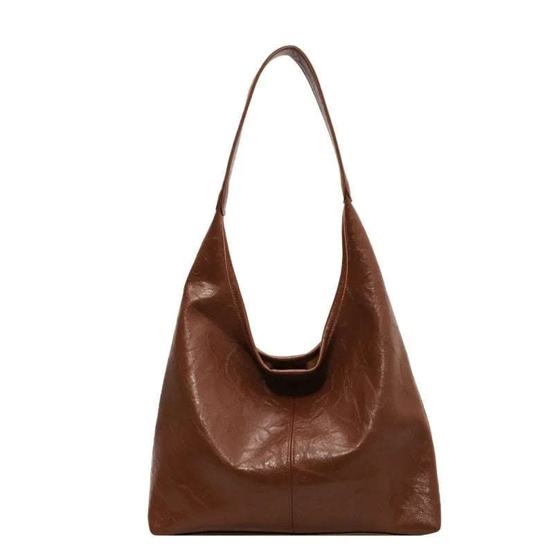 Große schicke Leder-Handtasche