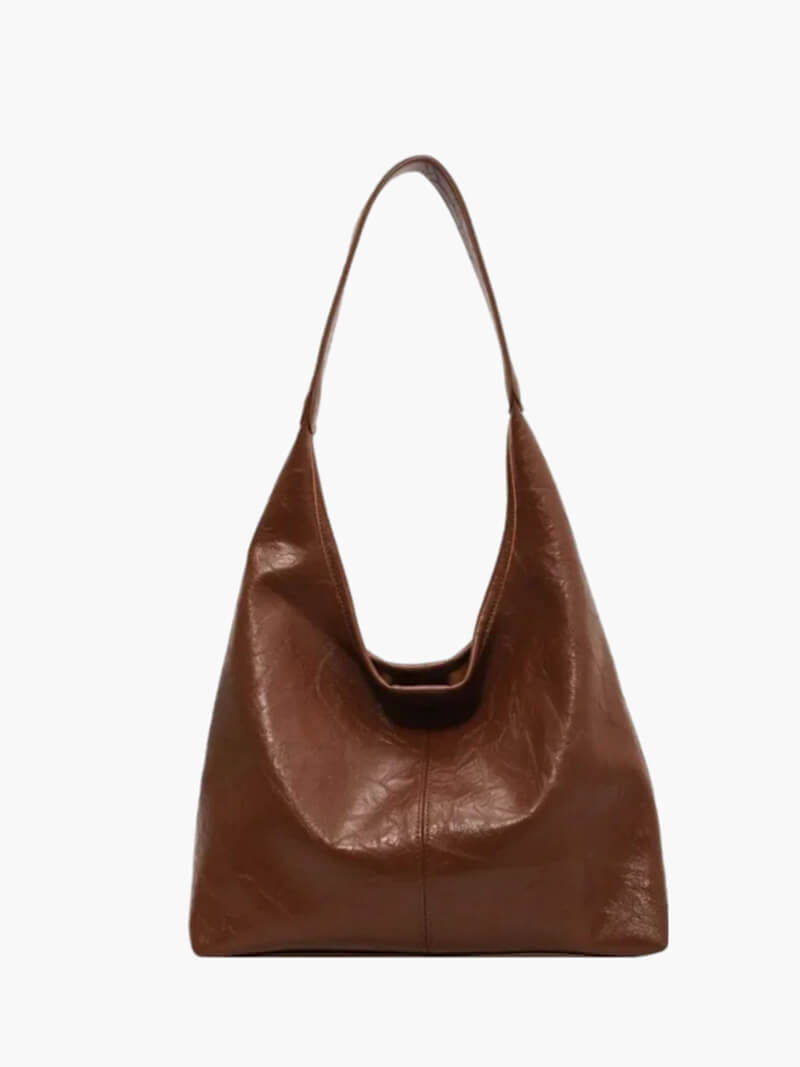 Bequeme Damen Schultertasche mit Reißverschluss