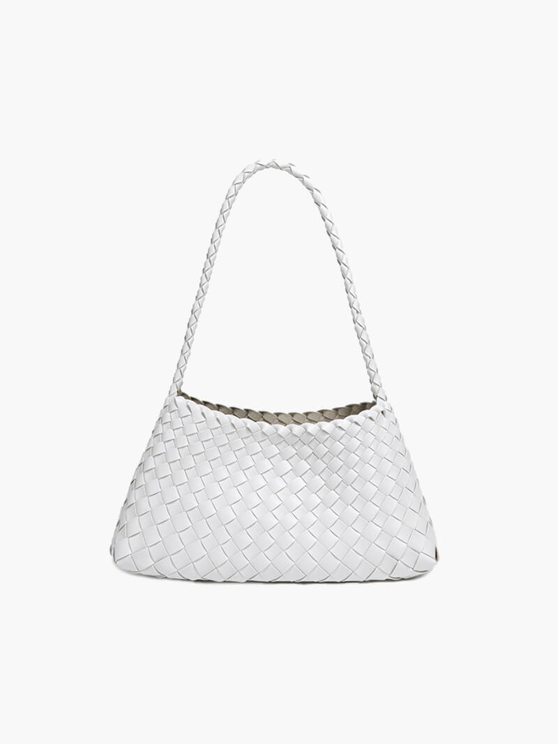 Schultertasche mit geflochtenem Design
