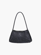 Schultertasche mit geflochtenem Design