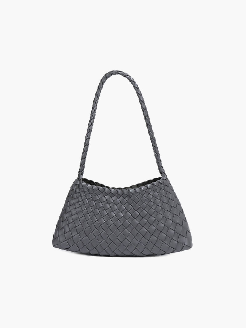 Schultertasche mit geflochtenem Design