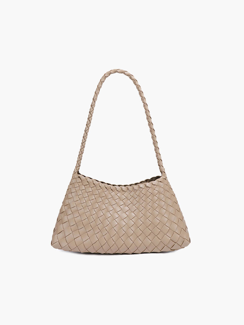 Schultertasche mit geflochtenem Design