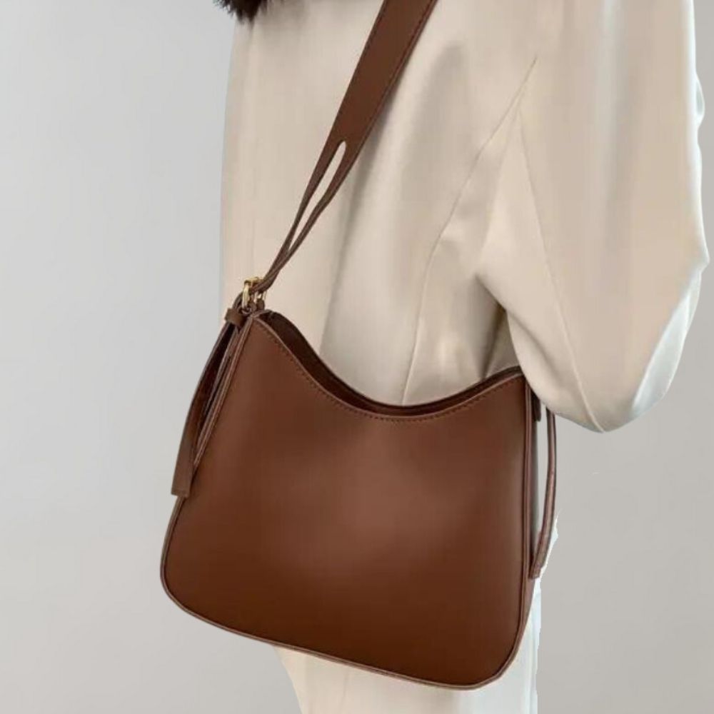Reißverschluss Kleine Schultertasche Kunstledertasche