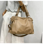 große Damen Tote Bag aus Kunstleder mit Reißverschluss
