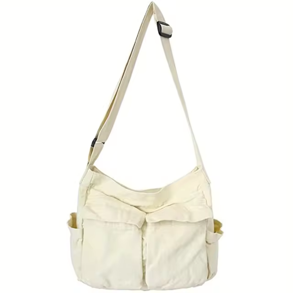 Schultertasche mit Faltendesign