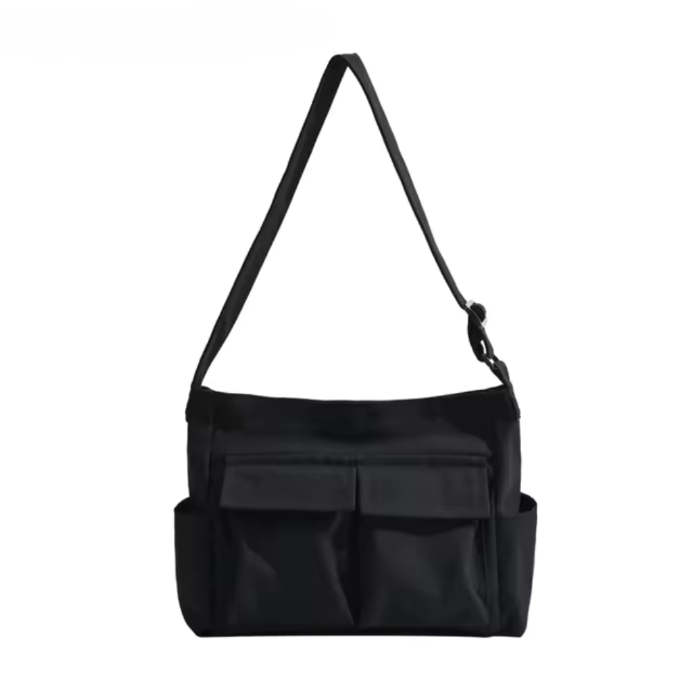 Schultertasche mit Faltendesign