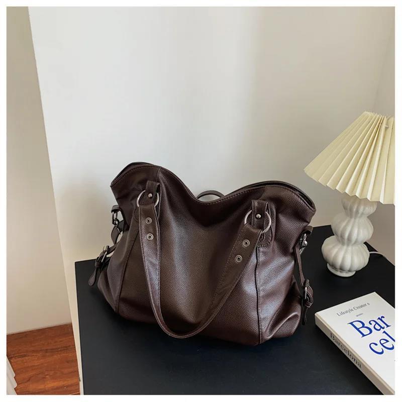 Luxus Leder Damen Schultertasche