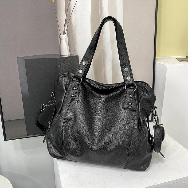 Luxus Leder Damen Schultertasche