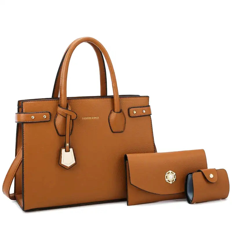 Rechteckige Schultertasche aus Leder