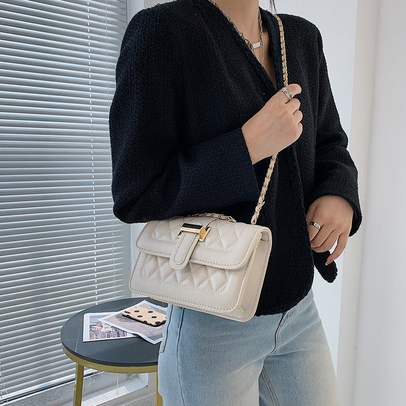 Beige Schultertasche