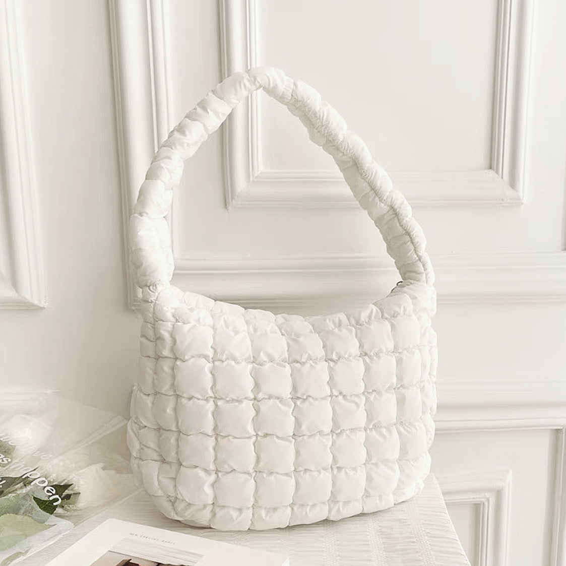 Falten Schultertasche für Frauen