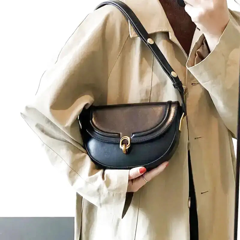 Kleine Leder Schulterhandtasche