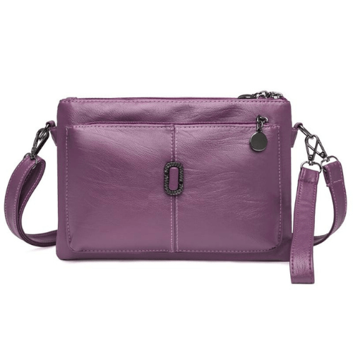 Kleine Leder Schultertasche Frauen Hochwertiges Lederhandwerk