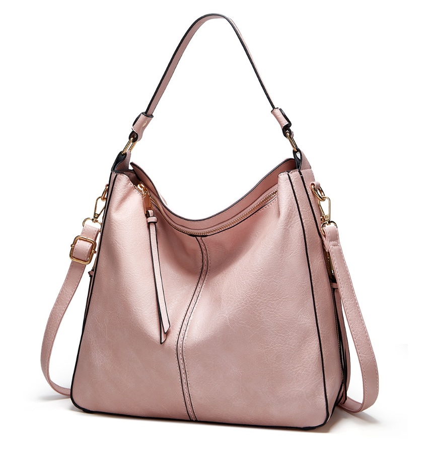 Vintage-inspirierte Leder Hobo-Tasche