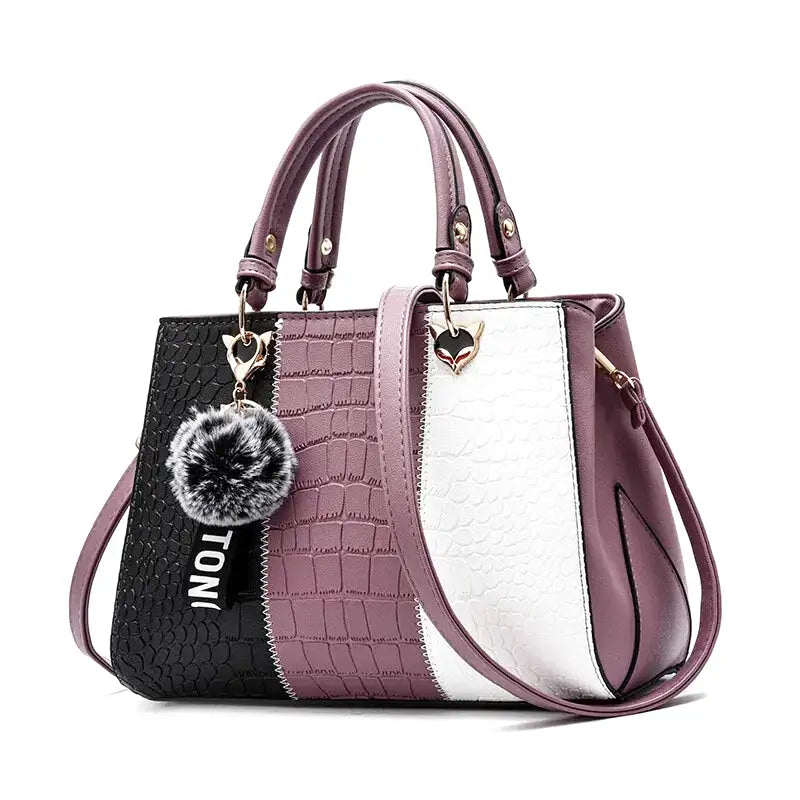 Schulterhandtasche aus Krokodilleder