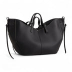 Große strukturierte Leder-Tasche