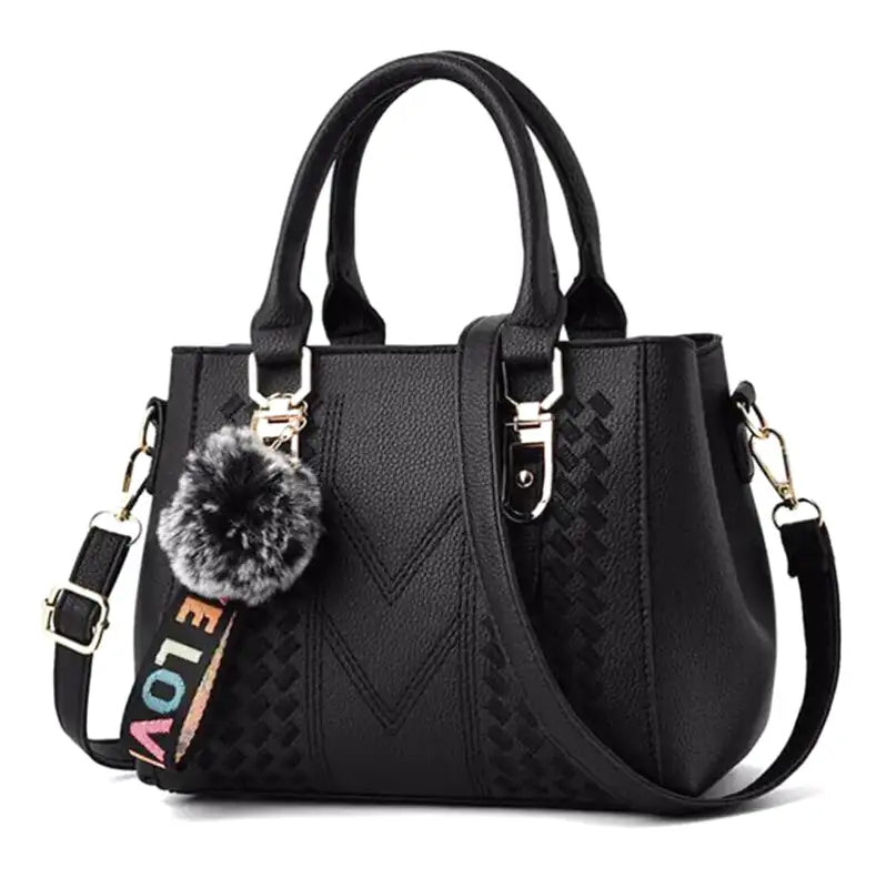 Abnehmbare Schulter-Handtasche aus Leder